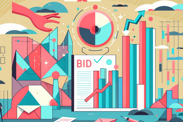 Who dominates the large language model bidding market? image