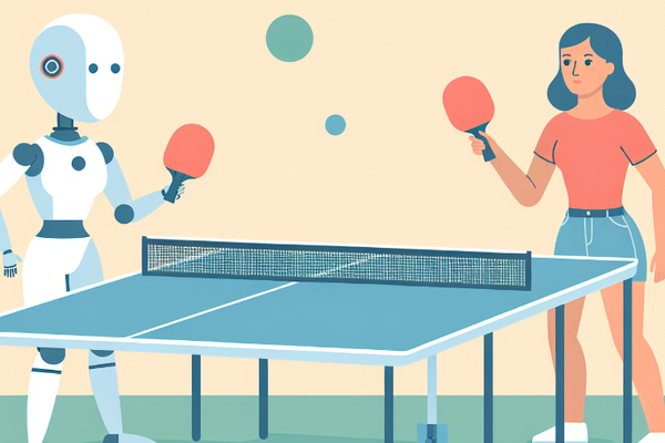 Google AI ping pong robot sweeps players, netizens say: It might represent the US in the Olympics image