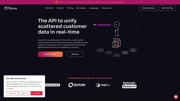 Tilores | the API to unify scattered customer data in real-time