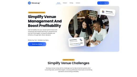 VenueLog | 会場管理を簡素化し、収益性を向上させる