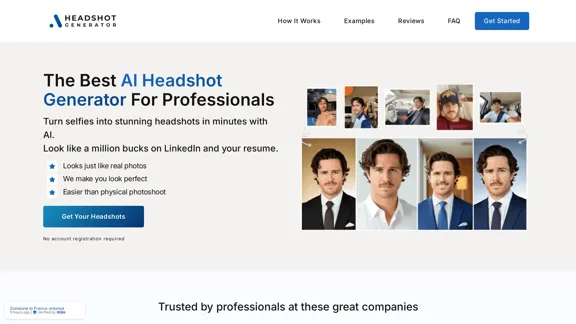 AI-Headshot-Generator - Verwandeln Sie Selfies in professionelle Porträts