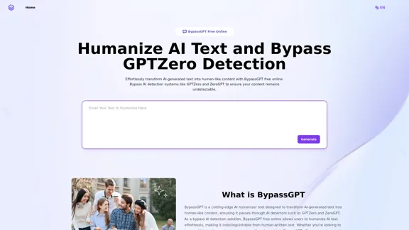 BypassGPT.co: гуманизация текста AI и обход обнаружения GPTZero