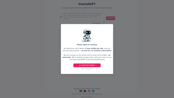 Compare AI Answers with OverallGPT