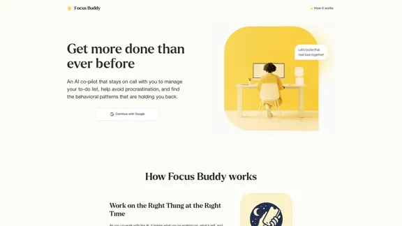 Focus Buddy - Aumenta la Productividad con Sesiones de Enfoque Impulsadas por IA