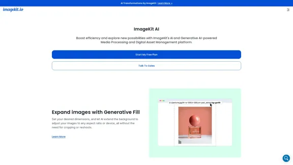 用於媒體交付和管理的 ImageKit AI | ImageKit.io