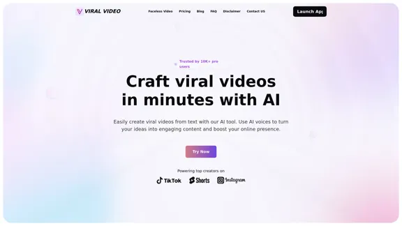 Viral Video - Create viral videos in minutes with AI