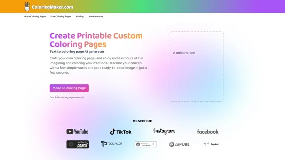 AI Custom Coloring Page Generator