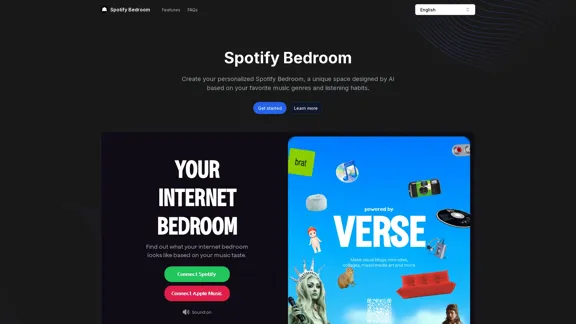 Spotify Bedroom - Visualize your music-inspired dream room.