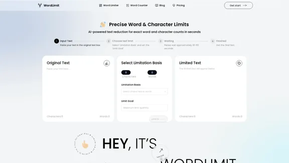 AI Text Shortener | Precise Text Adjuster | WordLimiter