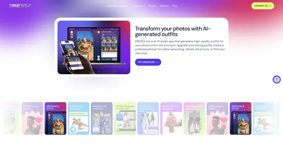 DRESSX.ME - Transform Your Photos With AI-Generated Outfits