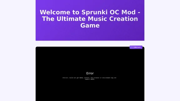 Sprunki OC Mod - カスタムキャラクターを作成し、オンラインで音楽をミックスする | 公式サイト