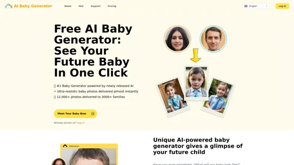 Free AI Baby Generator - See Your Future Baby's Face Instantly