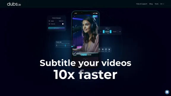 AI Subtitles and Captions Application for Your Content