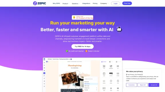 ZEPIC | Plataforma de automatización de marketing y compromiso del cliente impulsada por IA