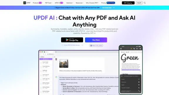 UPDF AI: The GPT-4 Powered AI for PDF Questions and More