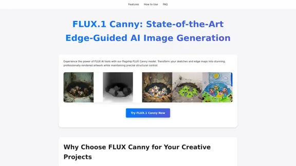 FLUX Canny - 先進的邊緣引導AI圖像生成工具