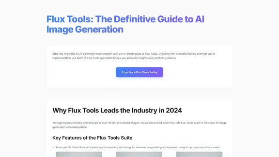 Flux Tools : Guide complet sur la génération et l'édition d'images par IA