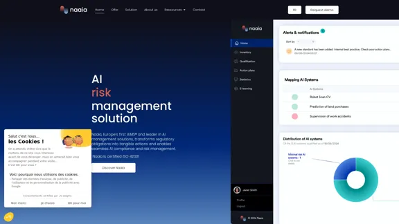 Page d'accueil - Naaia : Premier AIMS européen pour la conformité à l'IA