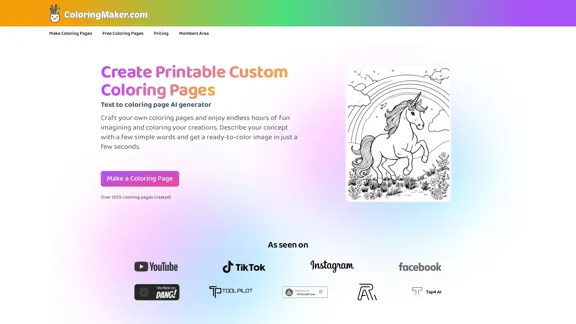 AI Custom Coloring Page Generator