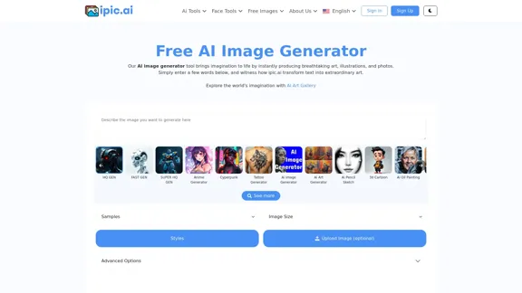 Gerador de Imagens AI Gratuito Gerador de Imagens com Tecnologia AI para Imagens Únicas e Personalizadas