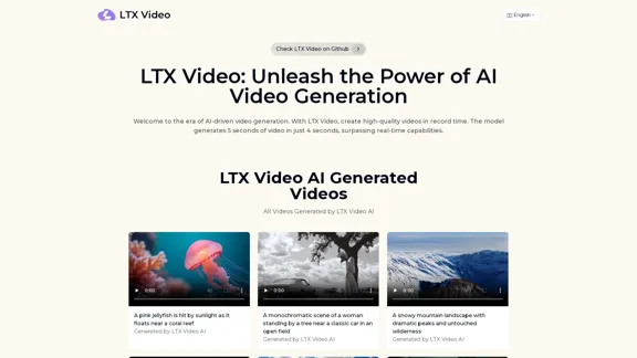 LTX Video: KI-Video-Generator für beeindruckende visuelle Inhalte