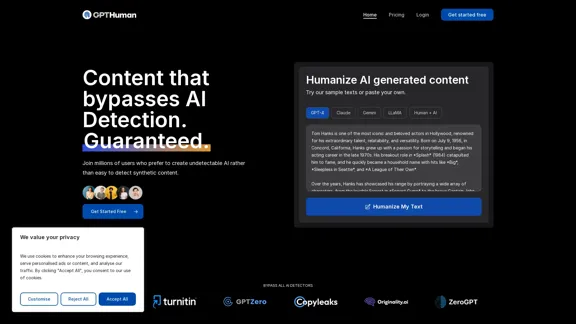 Humanize AI. Create AI Content That Can't Be Detected.