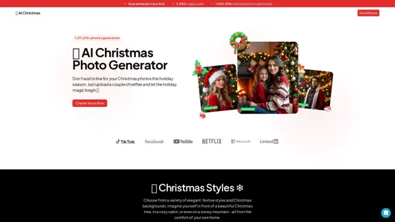 Générateur de photos de Noël AI | Le meilleur générateur AI de Noël