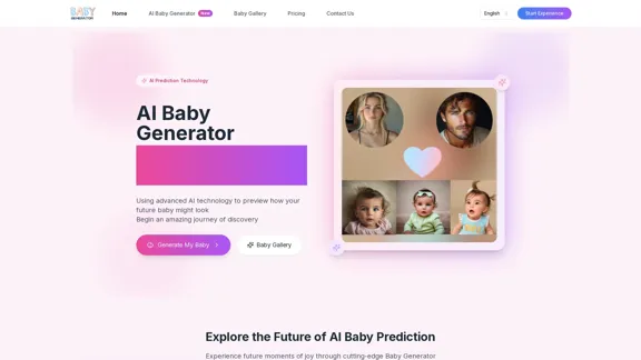 Générateur de bébés | Prédiction de bébé futur par IA | Essai gratuit