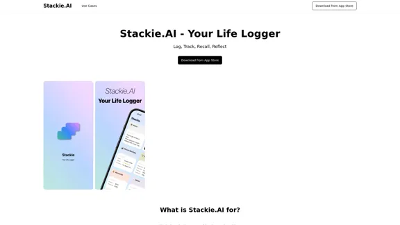 Stackie.AI - Seu Registrador de Vida