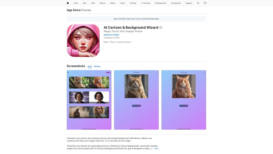 AI Cartoon & Background Wizard on the App Store 
