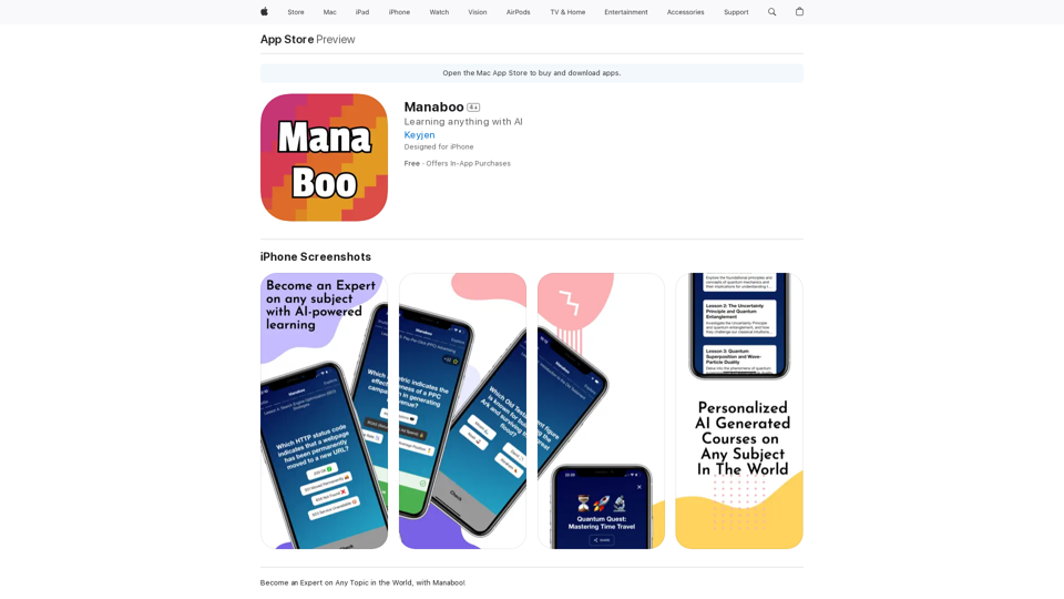 Manaboo na App Store 
