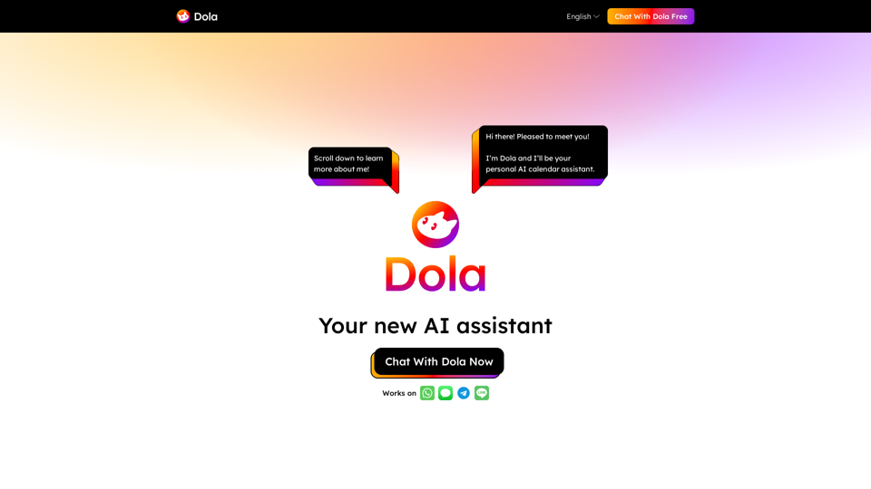 Dola - Assistant de calendrier IA 
