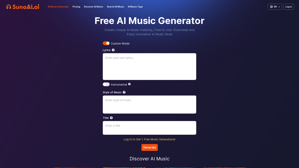 Générateur de musique IA gratuit