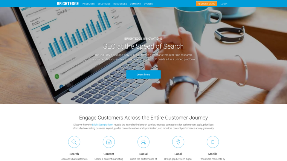 BrightEdge - Plateforme SEO d'entreprise | Solution de marketing de contenu