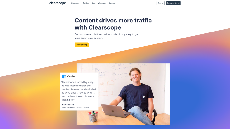 Clearscope: Die Nr. 1 Content-First SEO-Plattform