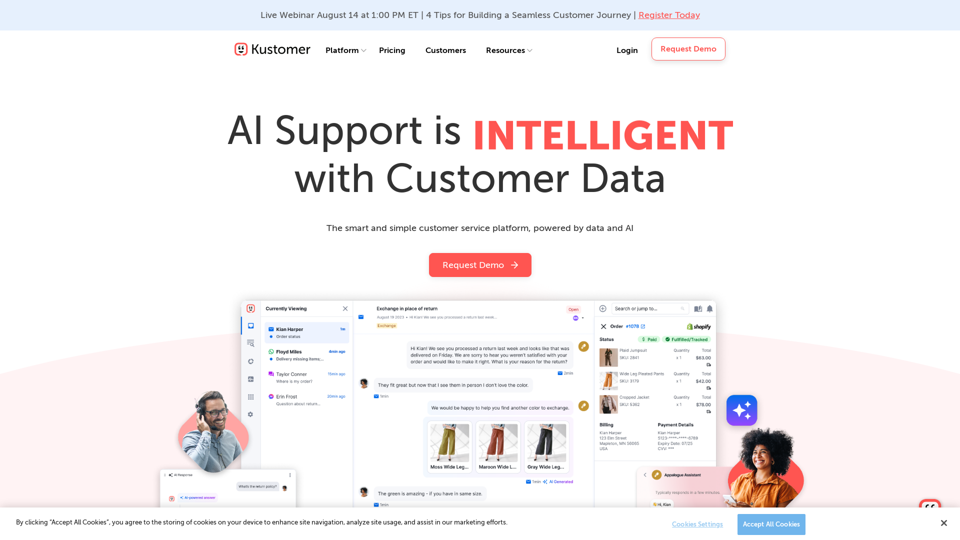 AI-платформа CRM для обслуживания клиентов | Kustomer