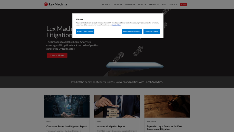 Legal Analytics by Lex Machina