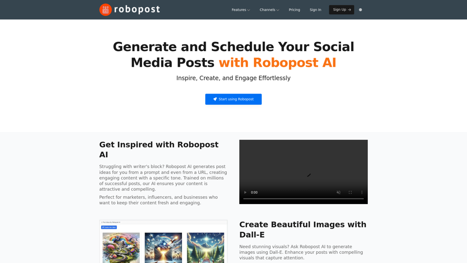 AI Posts Generator - Robopost AI

Generate high-quality content in minutes with Robopost AI, the ultimate AI posts generator.