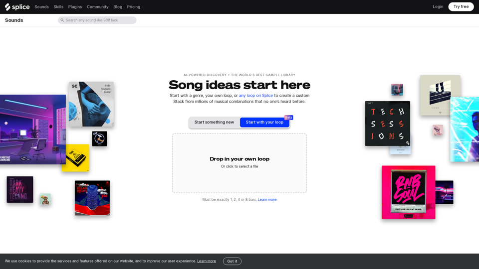 Create a Stack on Splice: AI-Powered Songwriting Inspiration | Splice