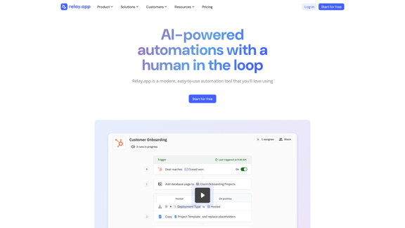 Relay.app: automatizaciones impulsadas por IA con un humano en el proceso