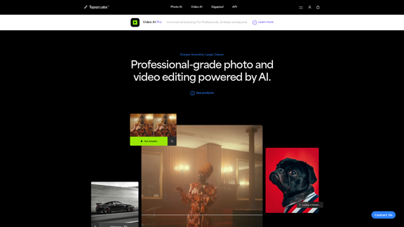 Topaz Labs | Professional-level photo and video editing powered by AI.