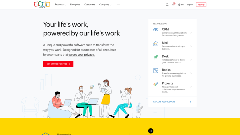 Zoho | Cloud Software Suite for Businesses