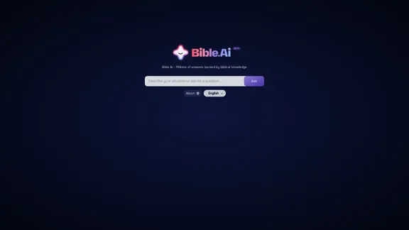 Bible Ai | Millones de respuestas respaldadas por conocimiento bíblico e Inteligencia Artificial