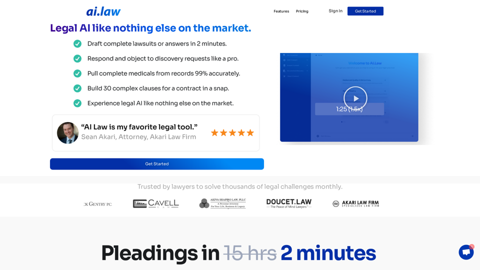 SEO2 - Legal AI Like Nothing Else on the Market. - AI.Law - ai.law