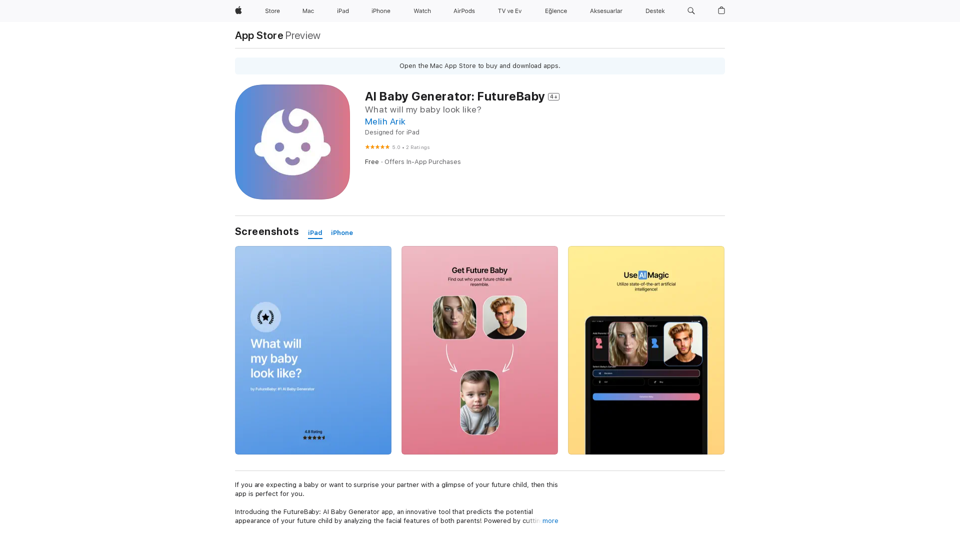 Генератор Младенца ИИ: FutureBaby в App Store