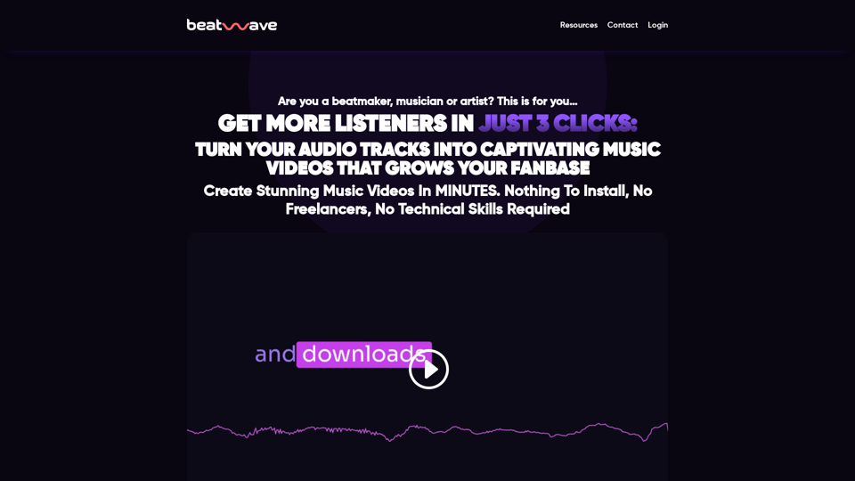 Beatwave: Create Audio & Music Visualizers in Just a Few Clicks