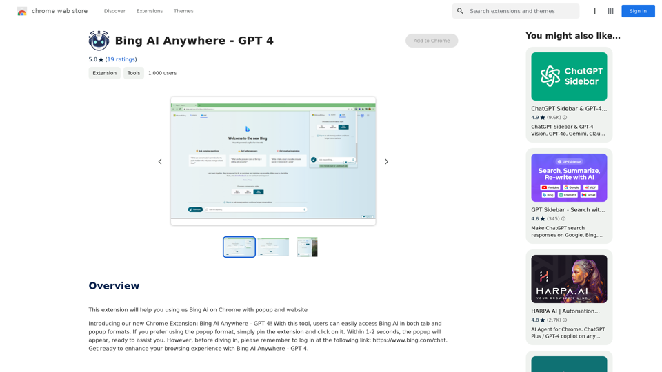 Bing AIAnywhere - GPT 4