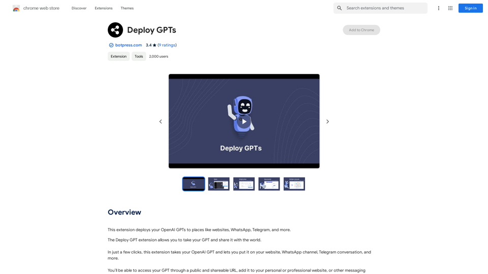 Deploy GPTs

Deploying GPTs (Generative Pre-trained Transformers) involves several steps to ensure successful integration into your application or system. Here are the general steps to follow:

#1. Choose a Framework

Select a suitable framework for your project, such as Hugging Face's Transformers, PyTorch, or TensorFlow. Each framework has its own set of tools and libraries to support GPT deployment.

#2. Prepare the Model

Prepare the pre-trained GPT model for deployment by:

* Model Pruning: Remove unnecessary weights and neurons to reduce the model's size and computational requirements.
* Quantization: Convert the model's weights and activations to lower-precision data types (e.g., int8) to reduce memory usage and improve inference speed.
* Knowledge Distillation: Train a smaller model (the student) to mimic the behavior of the pre-trained GPT model (the teacher), resulting in a more compact and efficient model.

#3. Optimize for Inference

Optimize the model for inference by:

* Model Compilation: Compile the model into an optimized format for the target hardware (e.g., GPU, CPU, or TPU).
* Batching and Padding: Optimize input batching and padding to reduce inference latency and improve throughput.

#4. Integrate with Your Application

Integrate the optimized GPT model with your application or system by:

* API Development: Create APIs to interact with the GPT model, allowing your application to send input requests and receive generated text responses.
* UI Integration: Integrate the GPT model with your application's user interface, enabling users to interact with the model seamlessly.

#5. Monitor and Maintain

Monitor and maintain the deployed GPT model by:

* Performance Monitoring: Track the model's performance and latency to ensure it meets the required standards.
* Model Updates: Regularly update the model with new data or fine-tune it to adapt to changing requirements or user behavior.

By following these steps, you can successfully deploy GPTs in your application or system, unlocking their potential for generating human-like text and revolutionizing natural language processing capabilities.