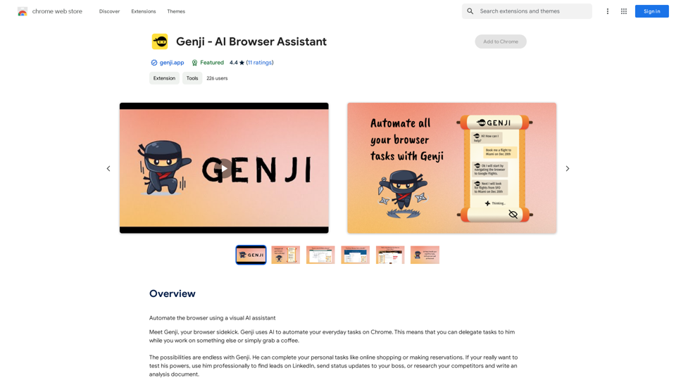 Genji - Assistant de navigateur intelligent