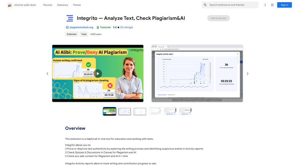 Integrito — Analysez le texte, vérifiez le plagiat & IA